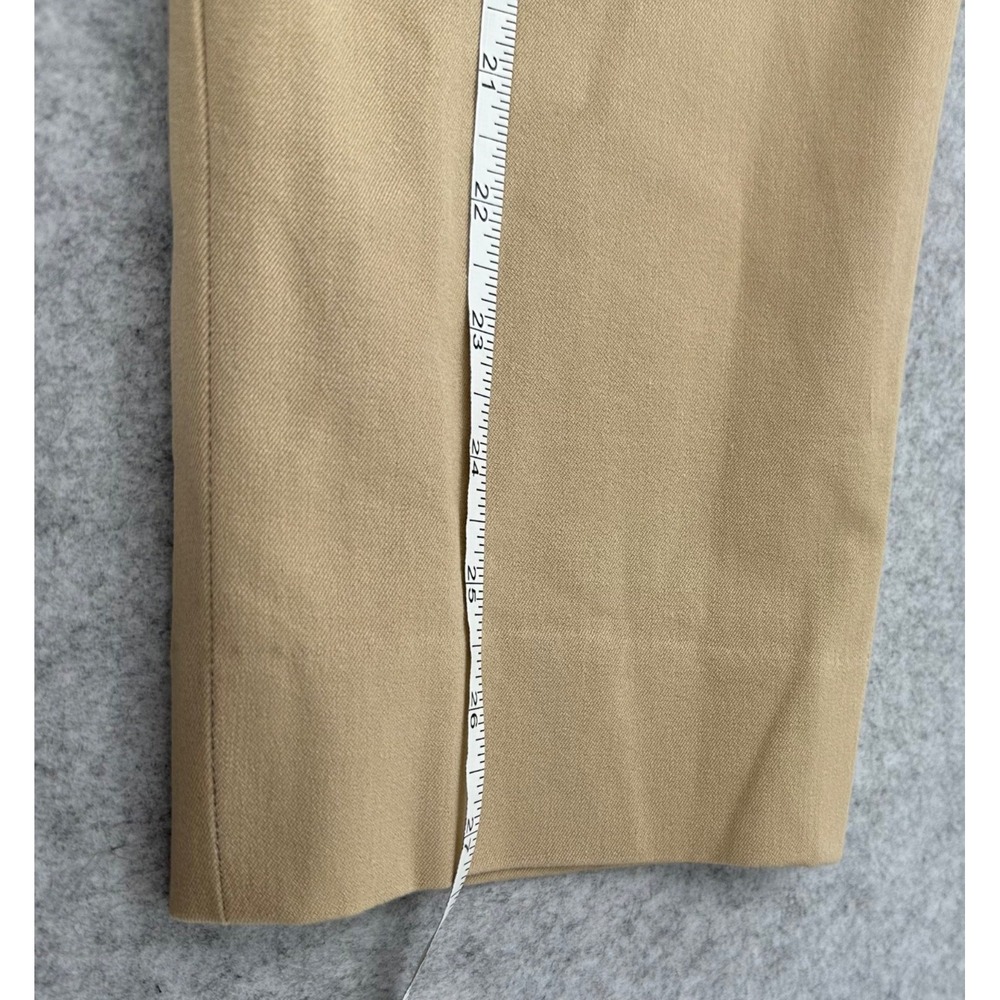 Lauren Ralph Lauren Ankle Pants High-Rise Khaki Stretch Straight Leg Women's 12 - Picture 8 of 10